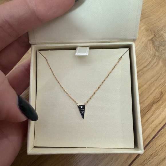 Covet 14kt Gold and Black Diamond Renegade Necklace - Picture 4 of 8